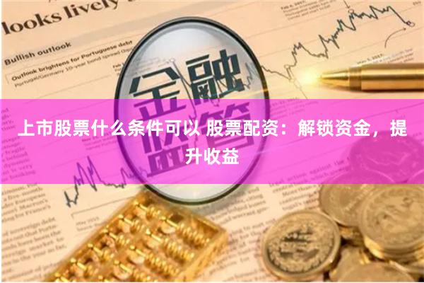 上市股票什么条件可以 股票配资:解锁资金,提升收益
